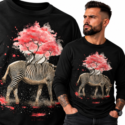 LONGSLEEVE ZWIERZĘTA ZEBRA